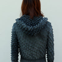 MASU(エムエーエスユー)のSPIKY ZIP-UP HOODIE FADED BLACKの通販