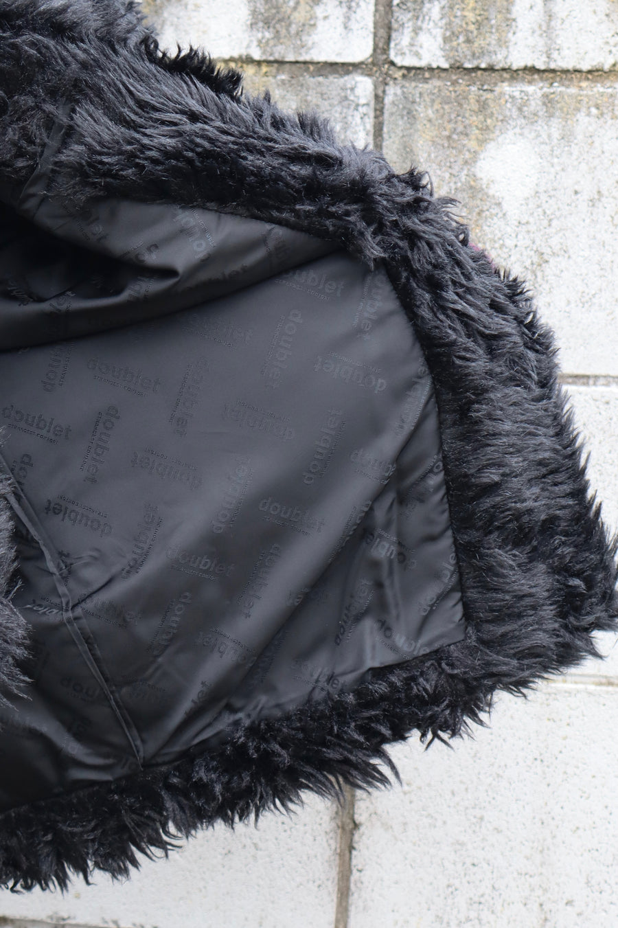 doublet  SINISTER MOUTH FAUX FUR JACKET