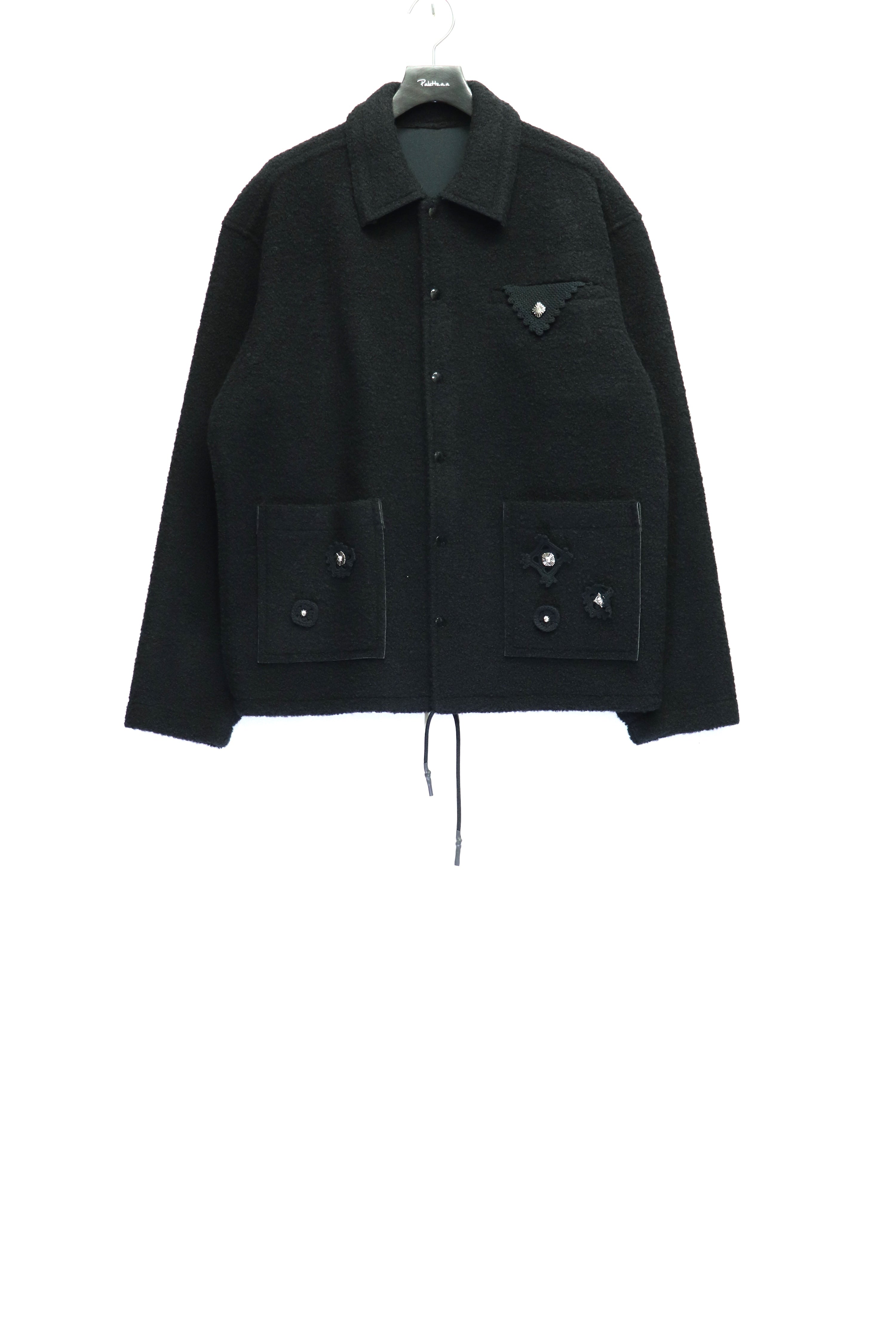 TOGA VIRILIS(トーガ ビリリース)のBoa blouson BLACKの通販｜PALETTE