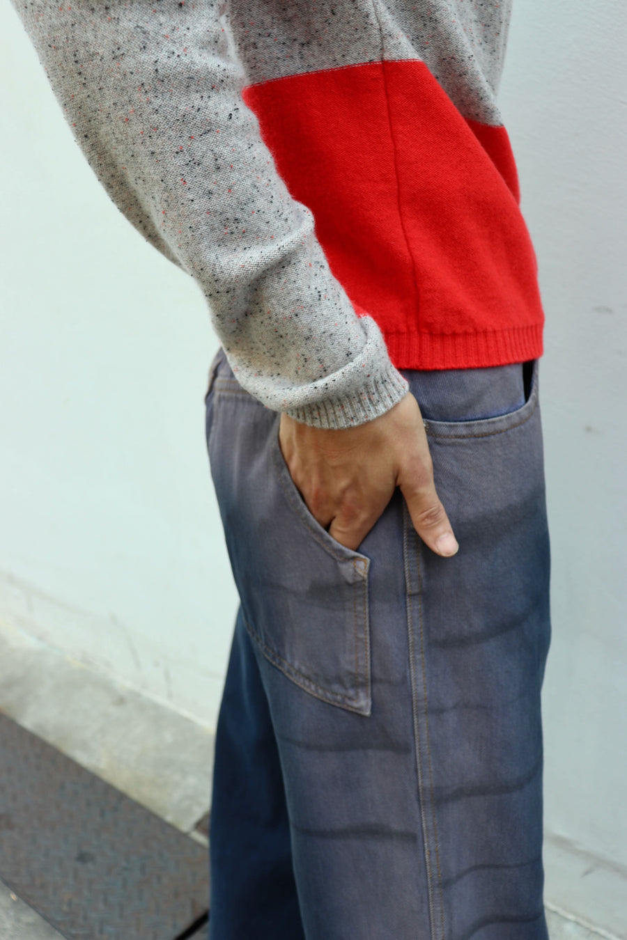 エレガット ECKHAUS LATTA(エコーズラッタ)のWIDE LEG JEAN WRINKLEの通販