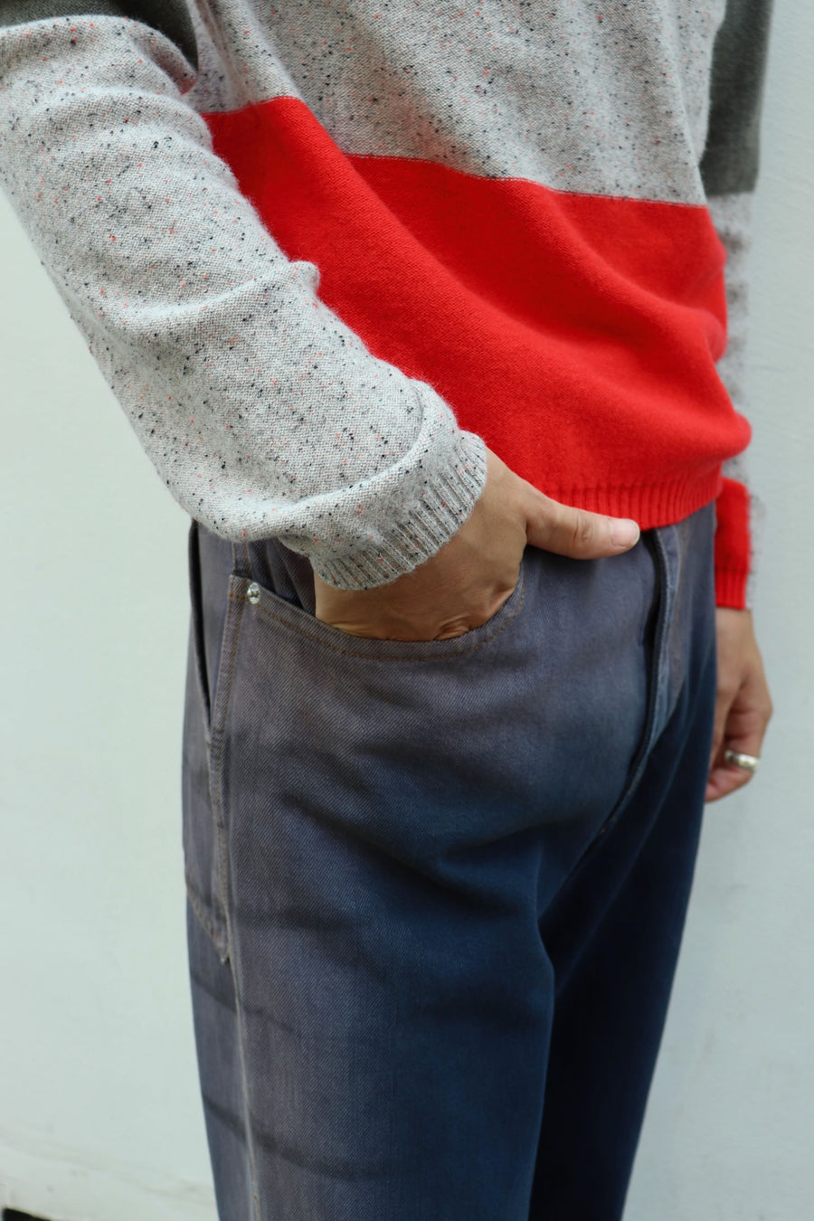 ECKHAUS LATTA  WIDE LEG JEAN(WRINKLE)