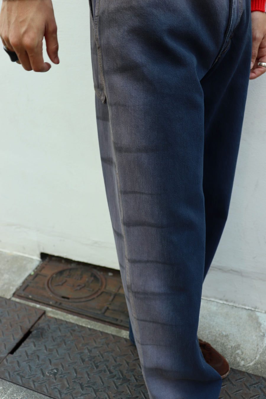 ECKHAUS LATTA  WIDE LEG JEAN(WRINKLE)