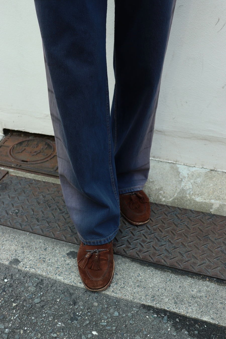 ECKHAUS LATTA  WIDE LEG JEAN(WRINKLE)