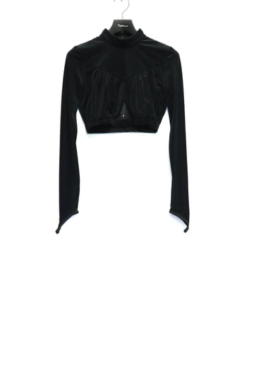 SHIORI MIKATA  velour high-neck top