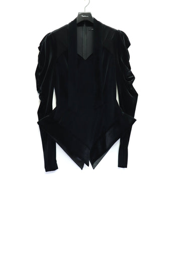 SHIORI MIKATA  bowtie velvet top