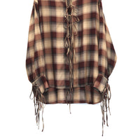 SUGARHILL(シュガーヒル)のPLAID STRING SHIRTS WINE REDの通販
