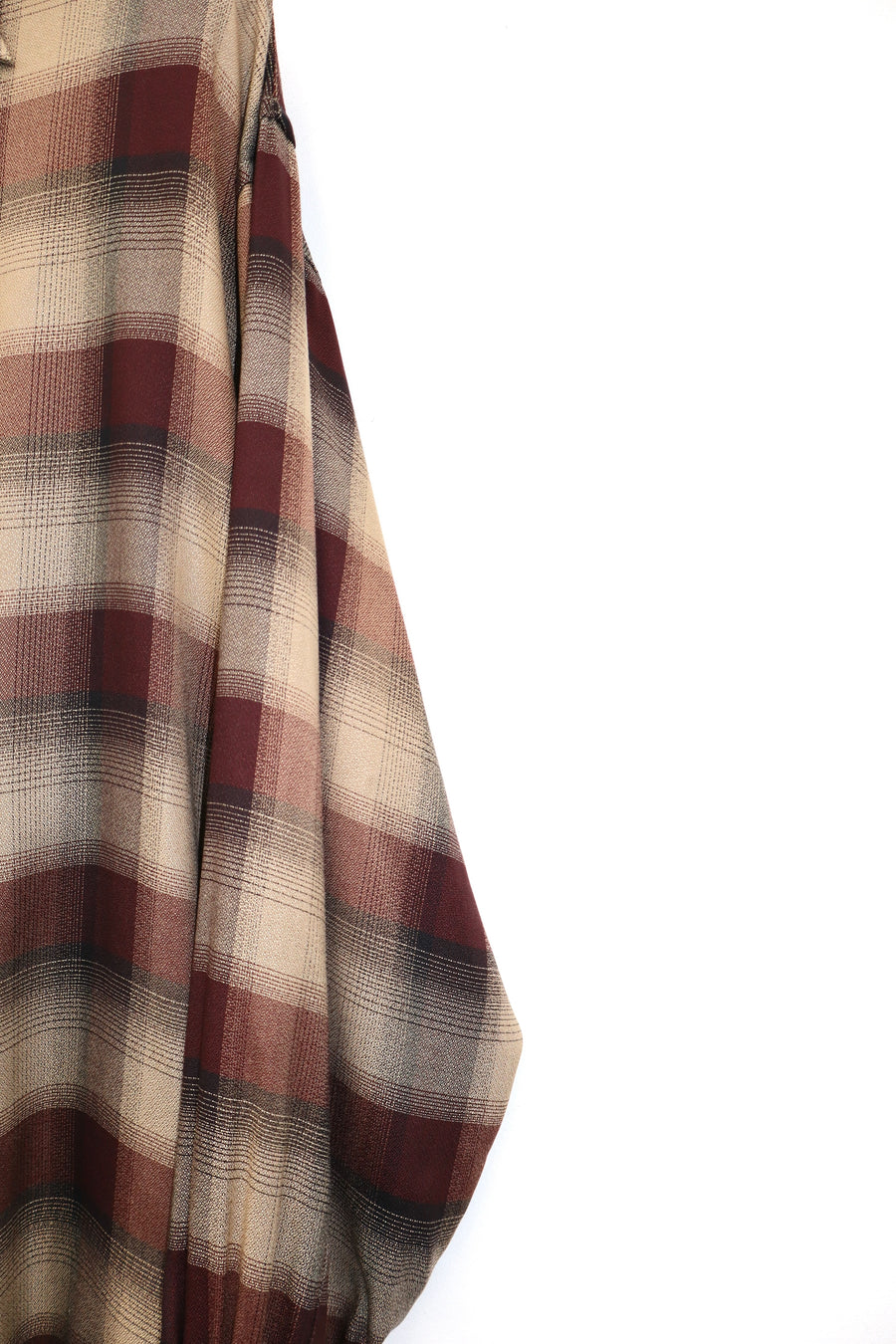 SUGARHILL  PLAID STRING SHIRTS(WINE RED)