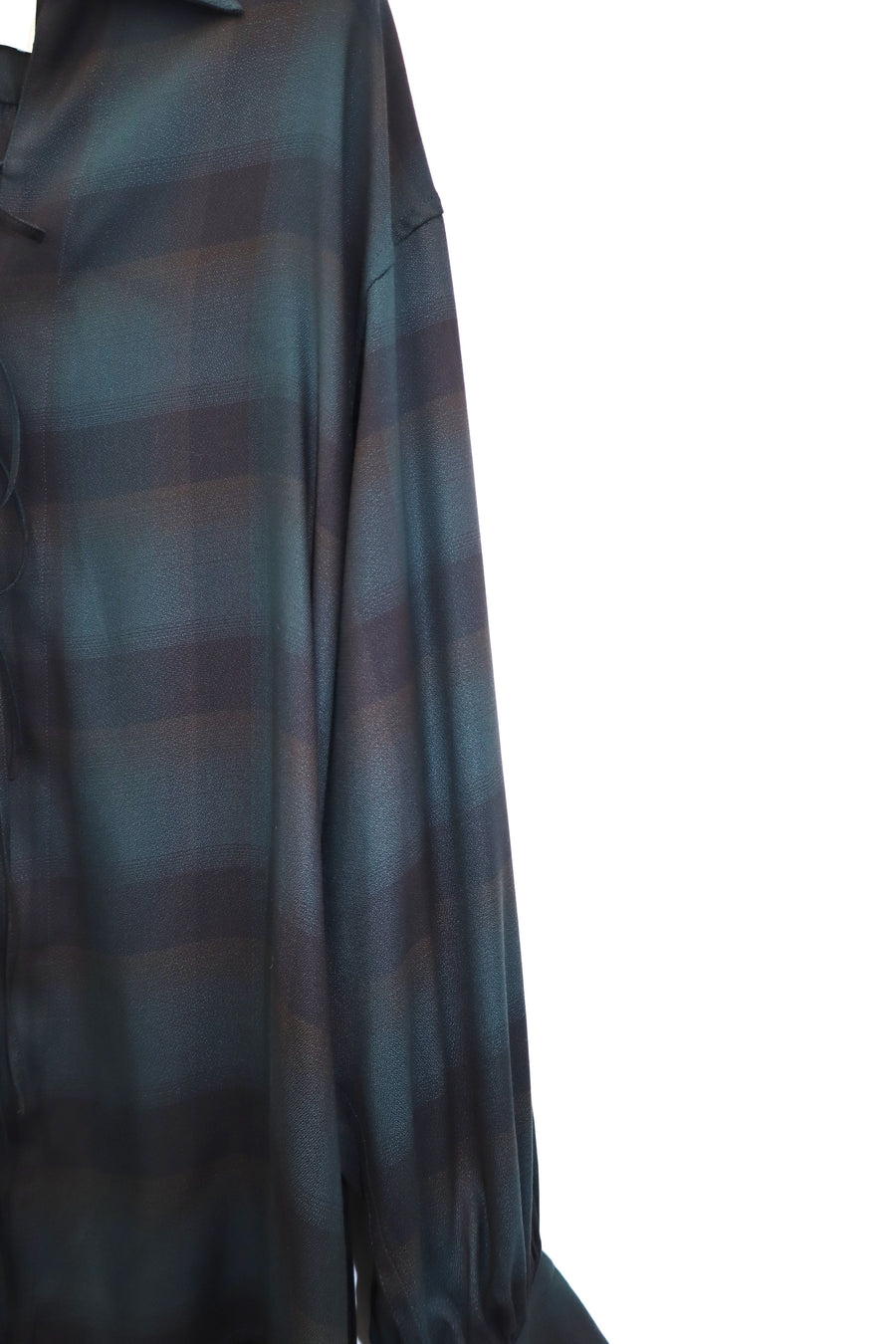 SUGARHILL  PLAID STRING SHIRTS(DEEP GREEN)