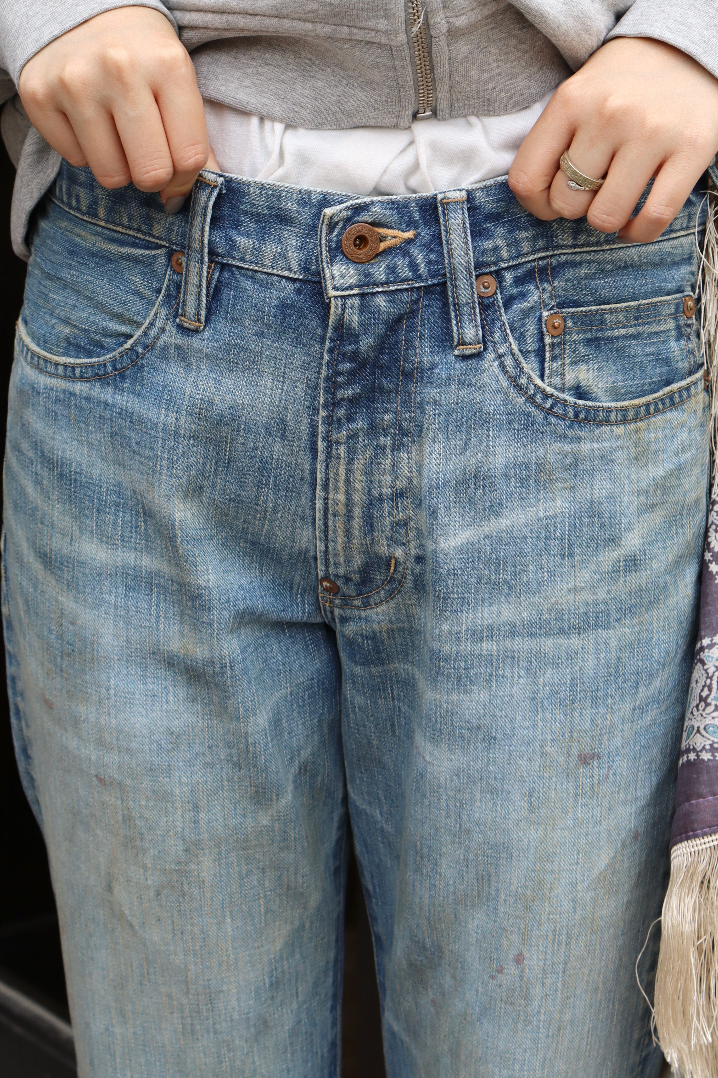 SUGARHILL(シュガーヒル)のFADED MODERN DENIM PANTS FLARED CUTの通販 
