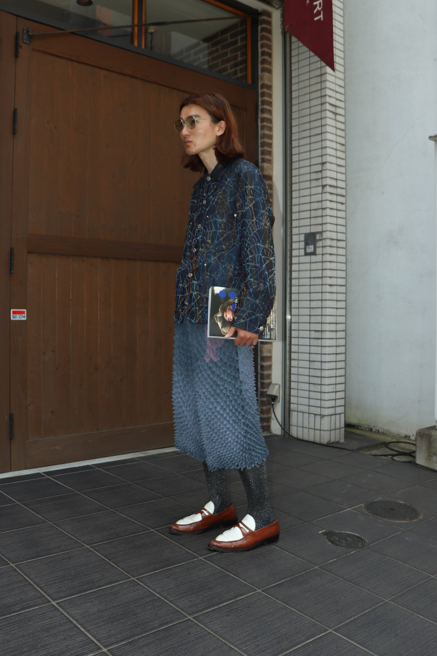 MASU  FLOCKY RAINBOW WEB COVERALL(INDIGO)