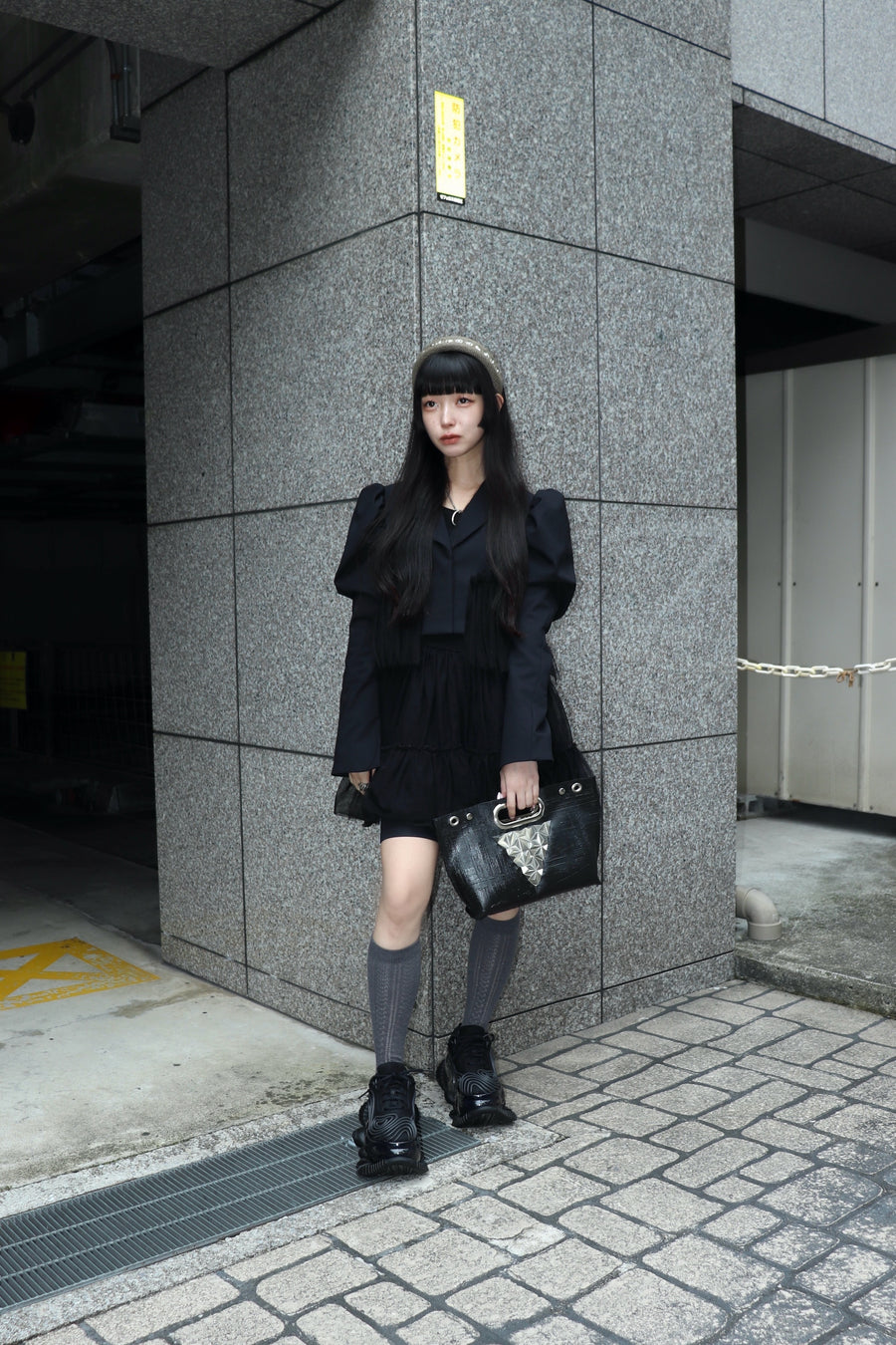 SHIORI MIKATA  short jacket with tulle