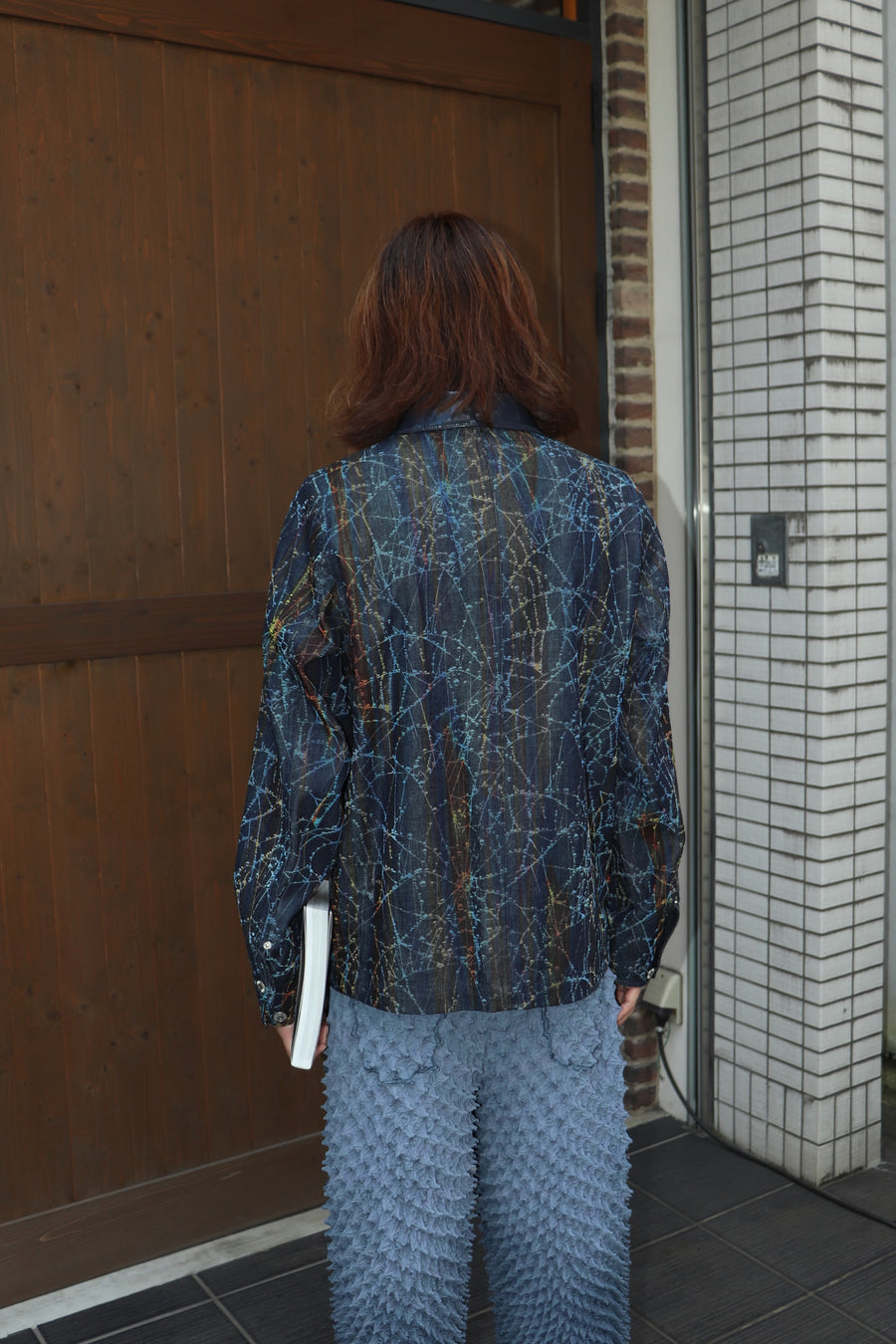 MASU  FLOCKY RAINBOW WEB COVERALL(INDIGO)