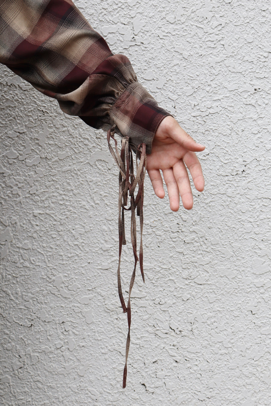 SUGARHILL  PLAID STRING SHIRTS(WINE RED)