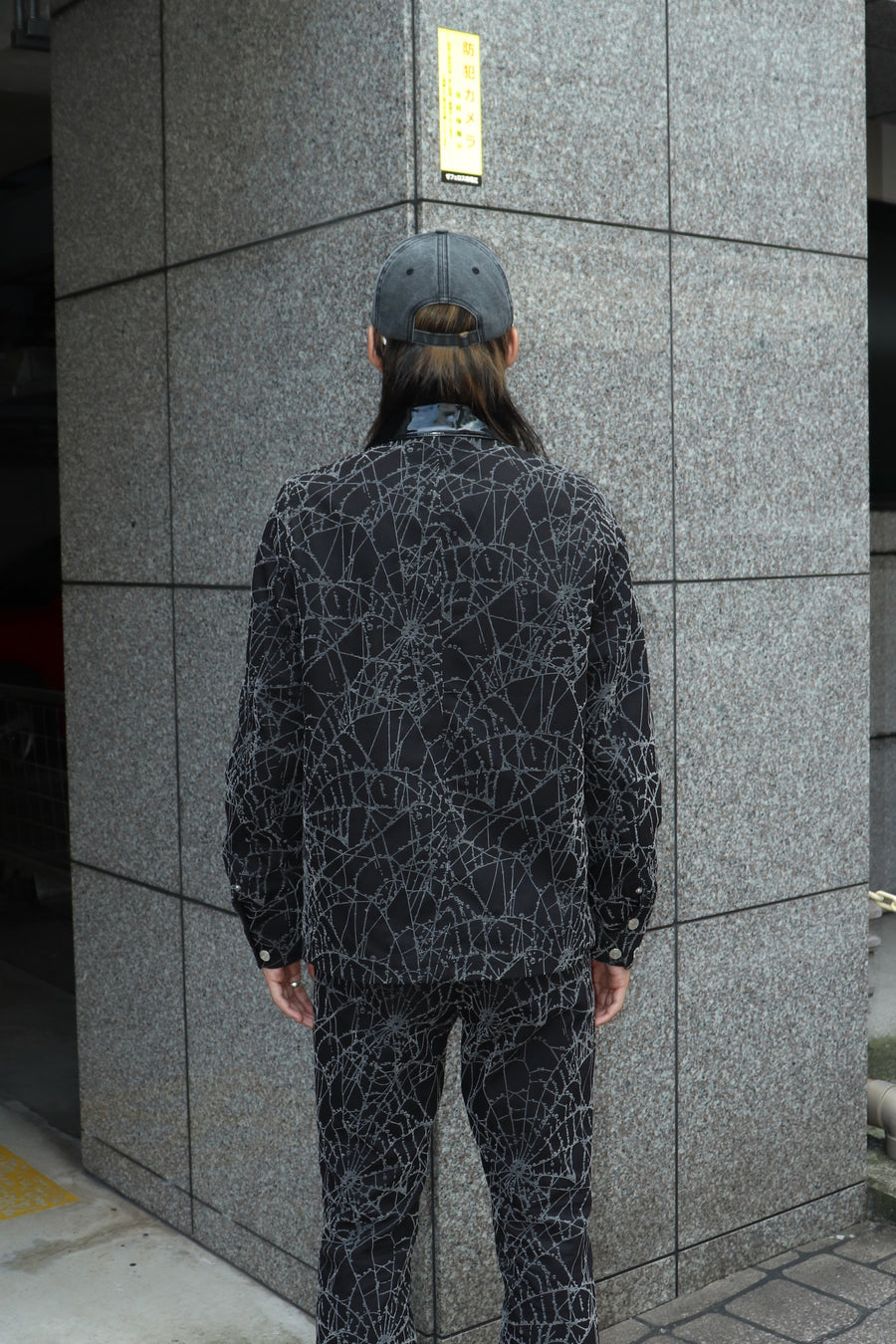 MASU  FLOCKY WEB COVERALL(BLACK)