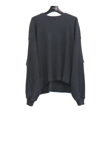 refomed  AZEAMI THERMAL TEE(CHARCOAL)