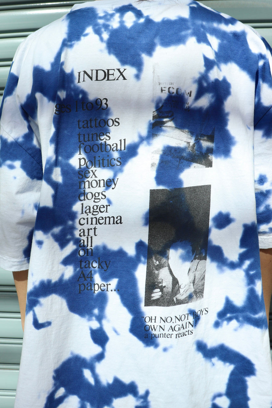 TOGA VIRILIS  Tie dye print T-shirt ISSUE ONE BOY'S OWN SP