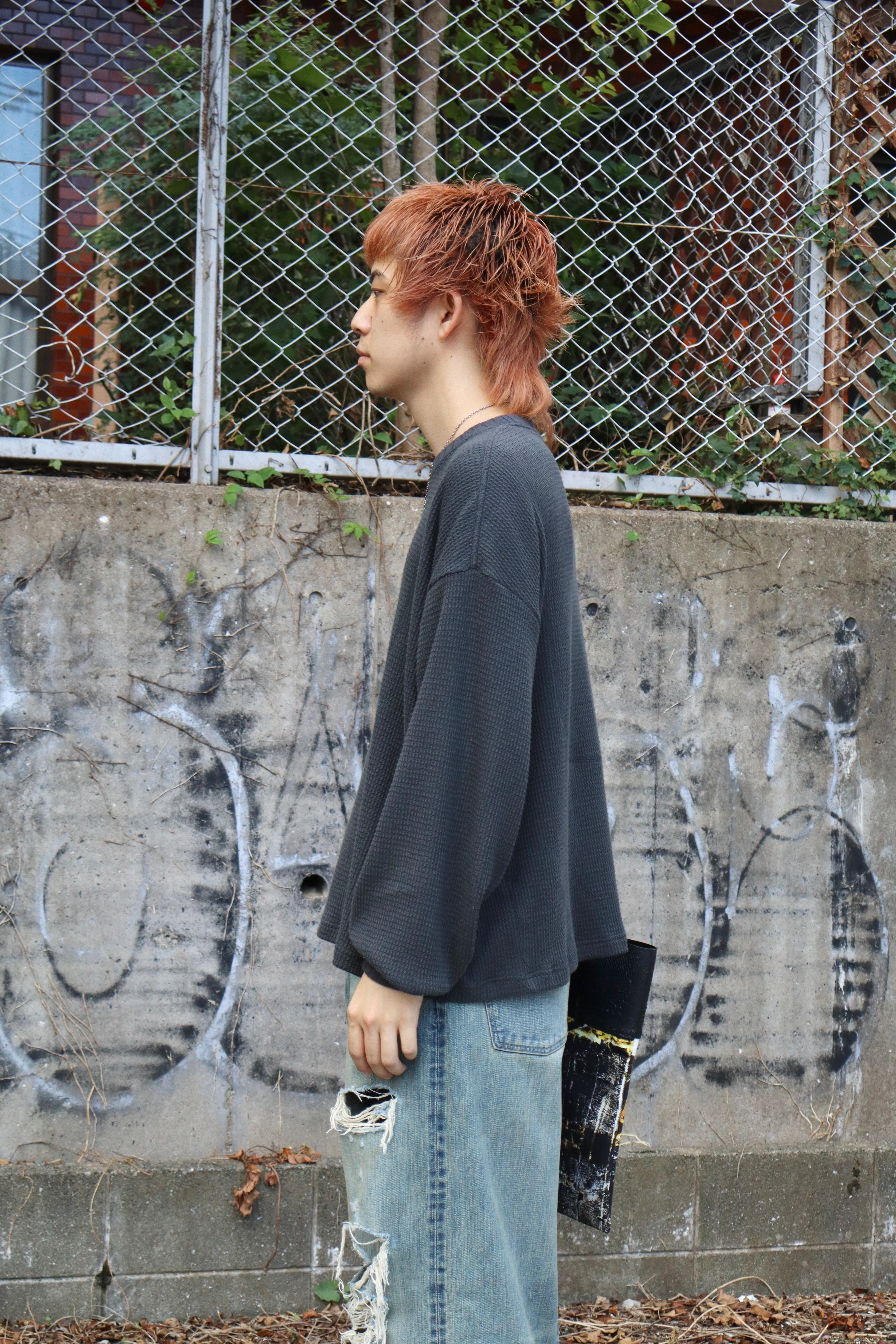 refomed(リフォメッド)のAZEAMI THERMAL TEE CHARCOALの通販｜PALETTE