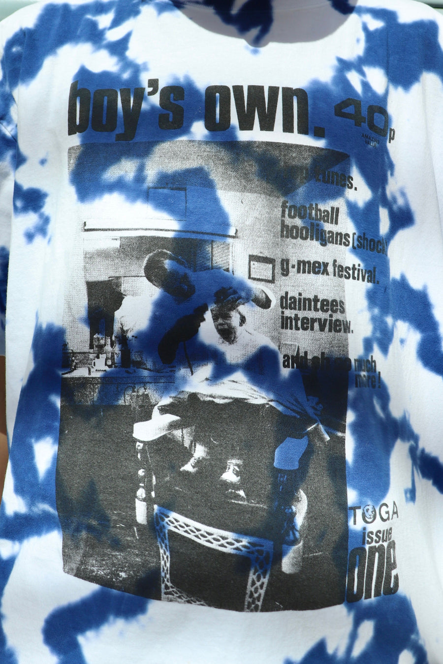 TOGA VIRILIS  Tie dye print T-shirt ISSUE ONE BOY'S OWN SP