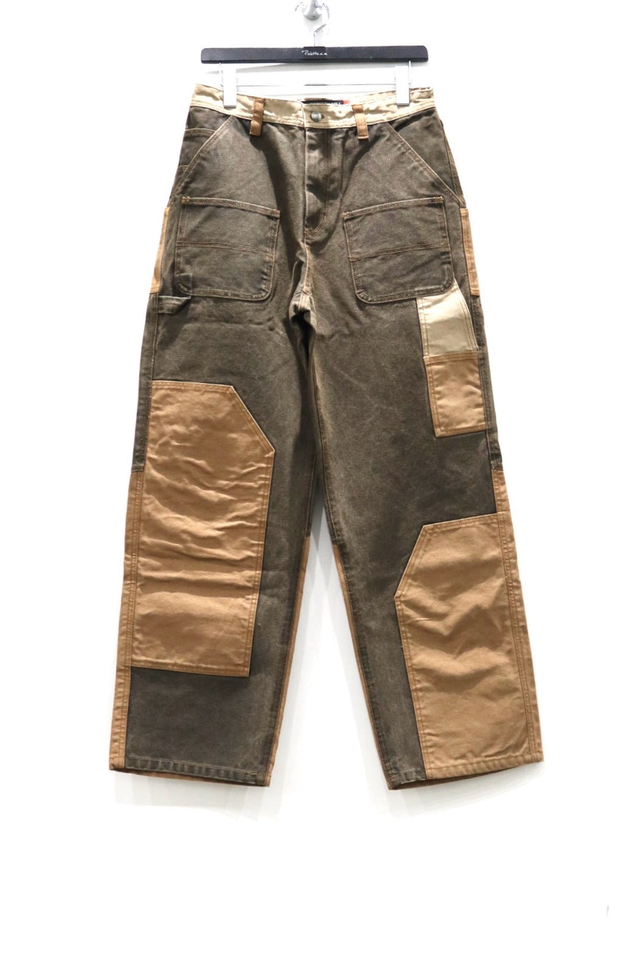 ANDERSSON BELL  PATCHWORK CARPENTER WIDE-LEG JEANS