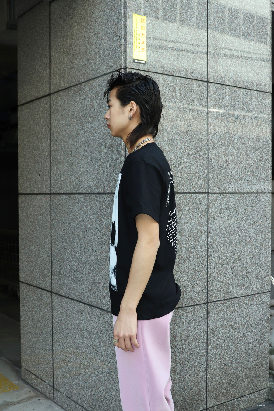 TOGA VIRILIS  Print T-shirt BOY&GIRL BOY'S OWN SP(BLACK)