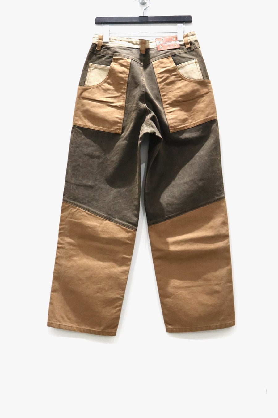 ANDERSSON BELL  PATCHWORK CARPENTER WIDE-LEG JEANS