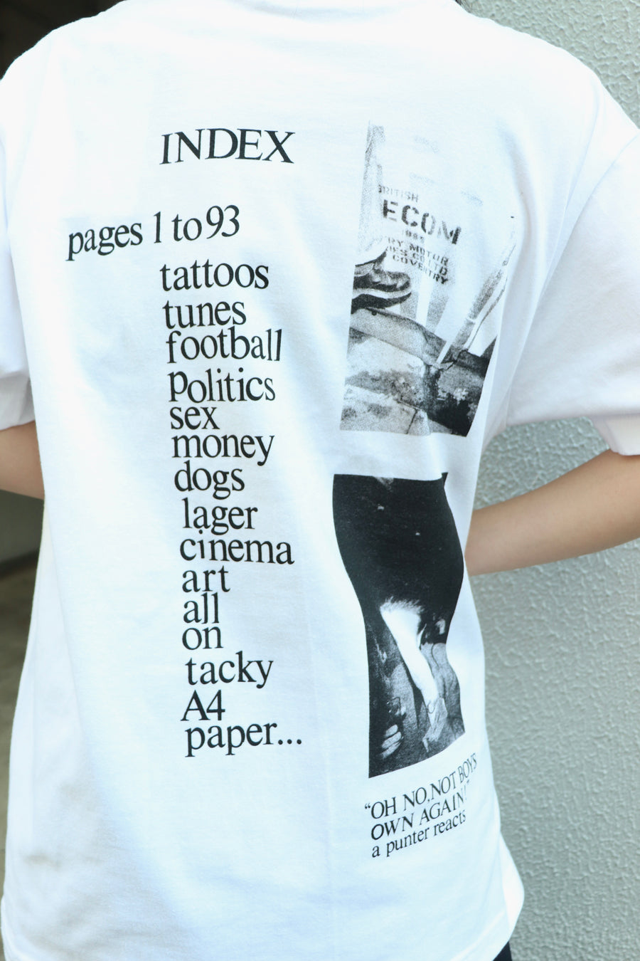 TOGA VIRILIS  Print T-shirt ISSUE ONE BOY'S OWN SP(WHITE)