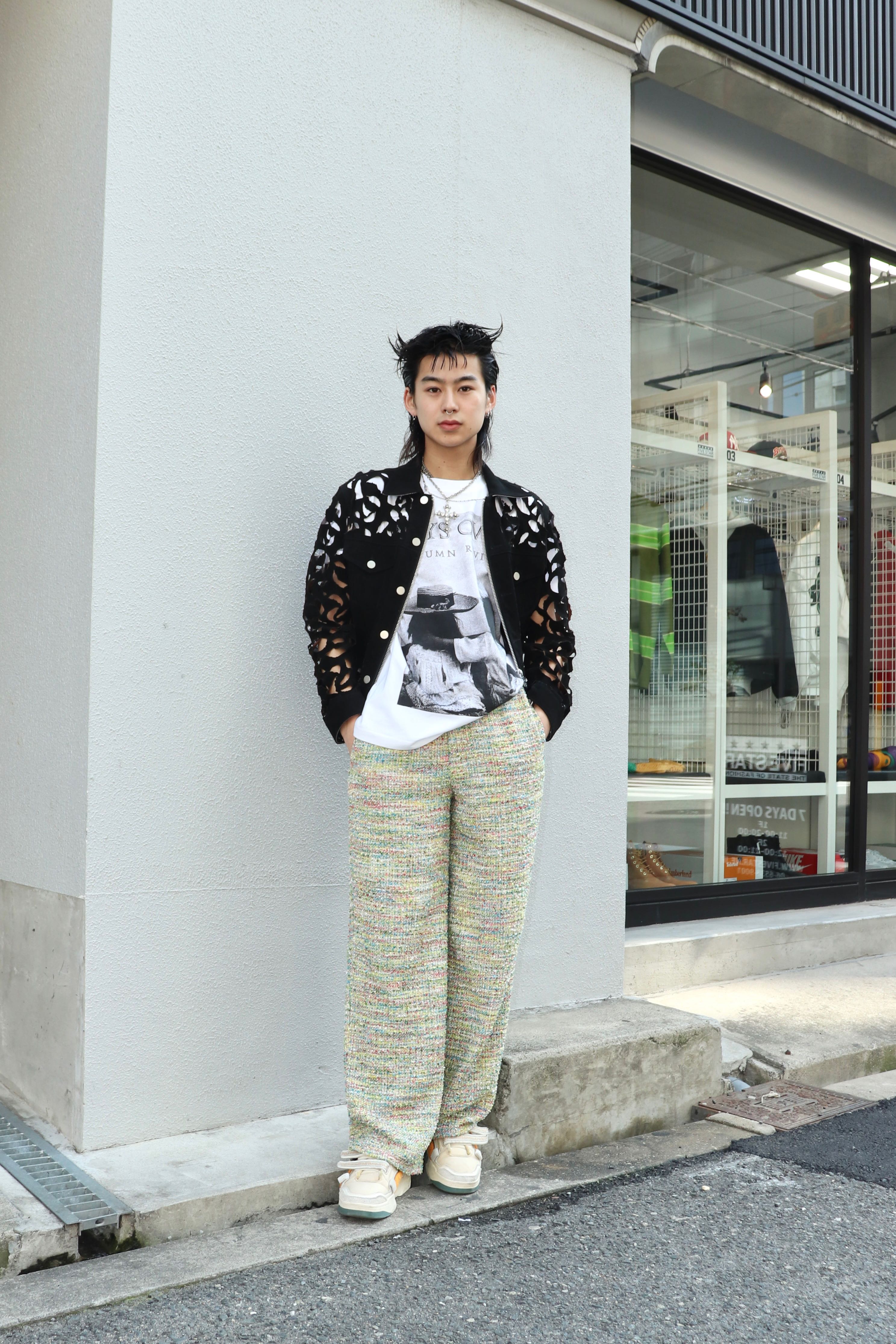 ジャケット・アウター MASU 24SS WINGCUT LEATHER TRUCKER JACKET MASU(エムエーエスユー)のWING-CUT LEATHER TRUCKER JACKET