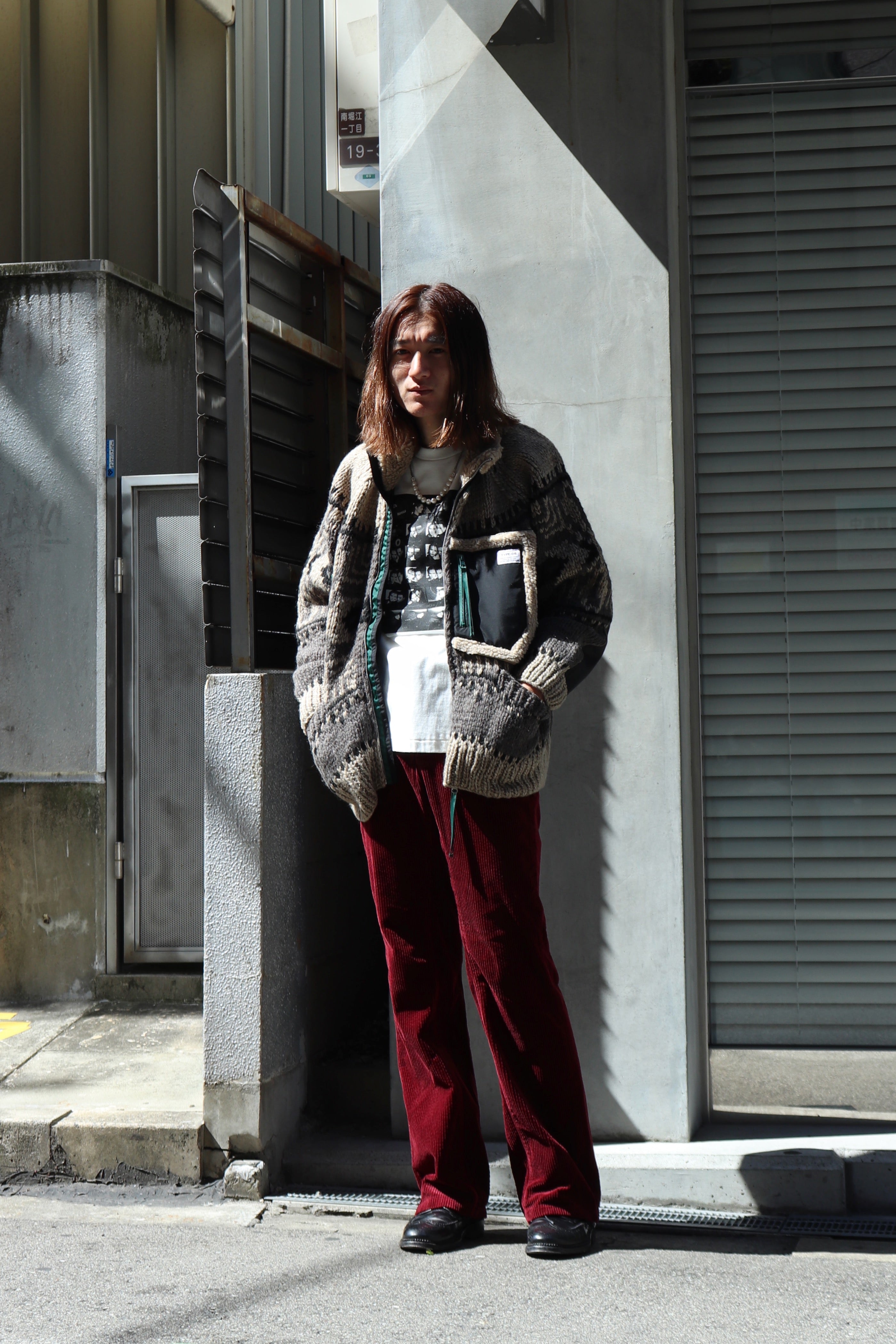 Little big コーデュロイ セットアップ LITTLEBIG(リトルビッグ)のCorduroy Bootcut Pants Black or Bordeaux