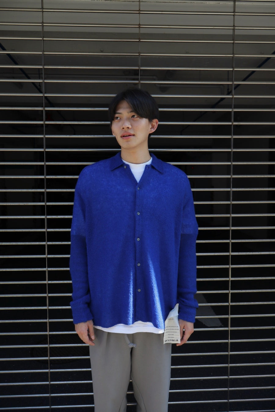 SHINYAKOZUKA NOTHING SPECIAL KNITTED SHIRT(BREATH TAKING BLUE)