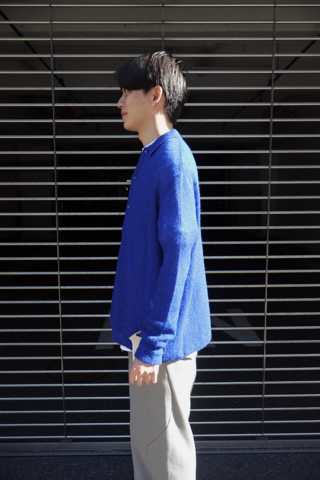 ブルー repia様 SHINYAKOZUKA(シンヤコヅカ)のNOTHING SPECIAL KNITTED SHIRT BREATH