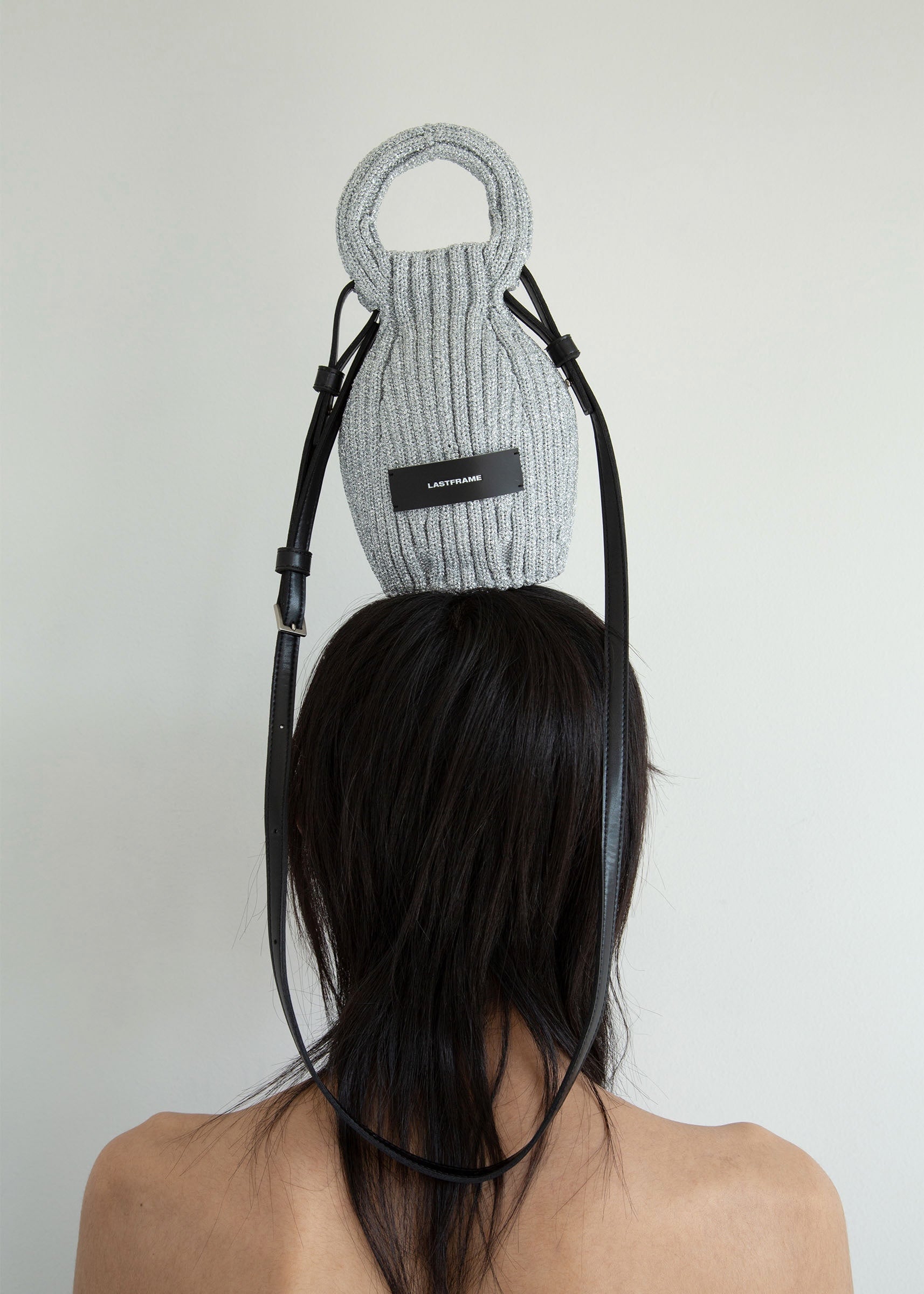LASTFRAME(ラストフレーム)のMETALLIC TSUBO BAG SILVERの通販