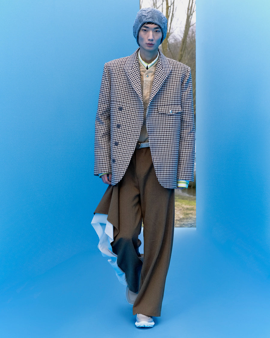 NAMESAKE  COMO LS SHIRT(LEMON STRIPE)