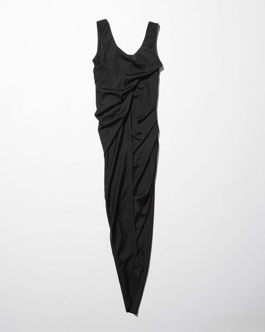 mukcyen  sheer draped dress