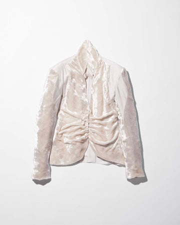 mukcyen  velvet draped jacket