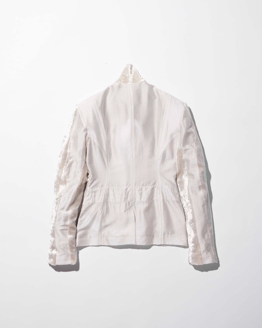 mukcyen  velvet draped jacket