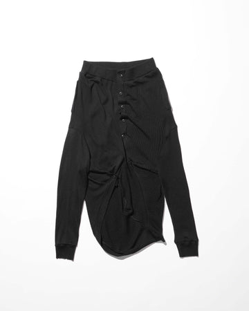 mukcyen  deformed knit skirt