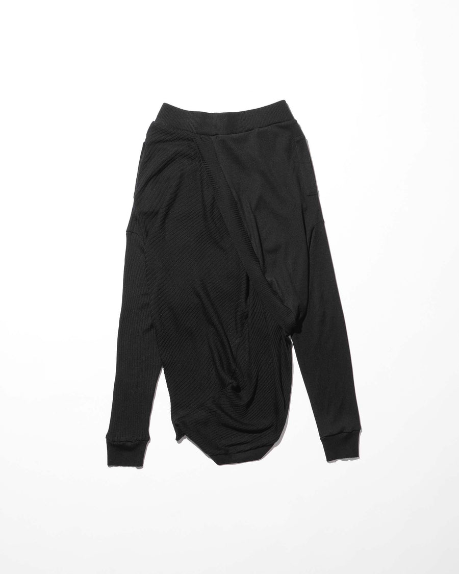 mukcyen  deformed knit skirt