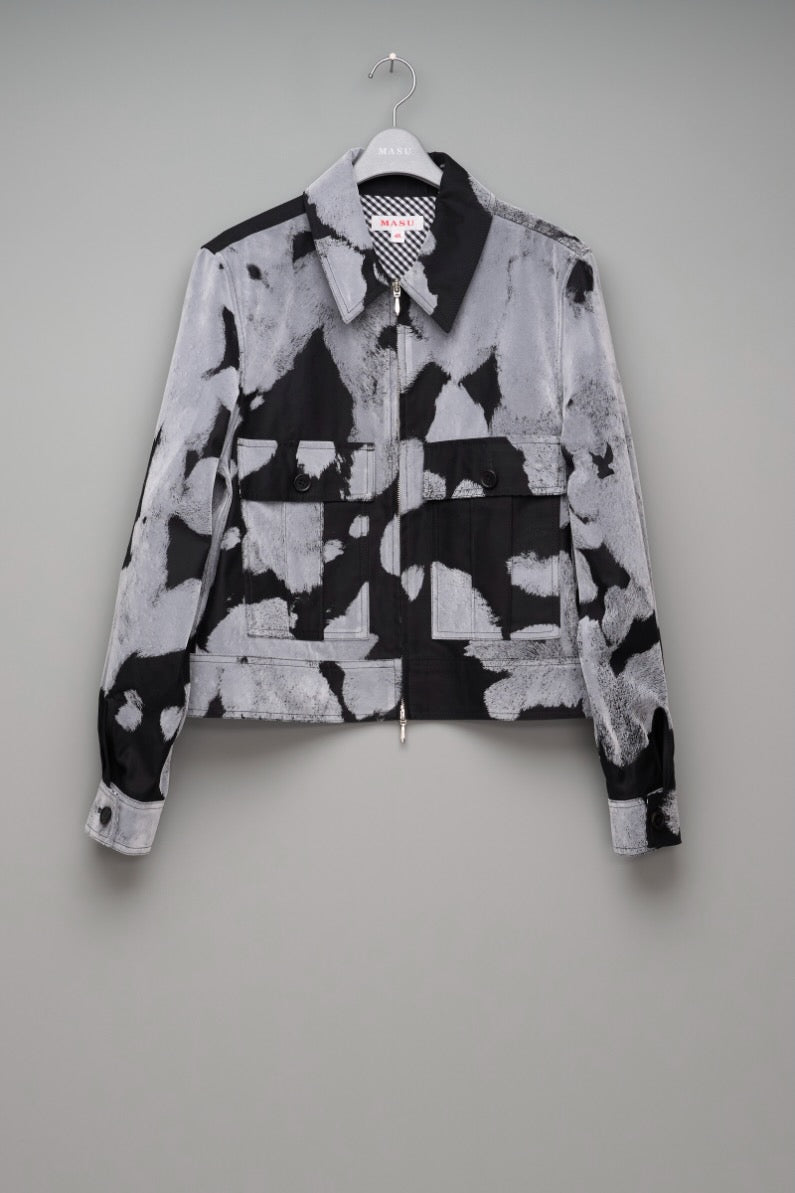 MASU(エムエーエスユー)のFLOCKY COW SPORTS JACKET BLACKの通販