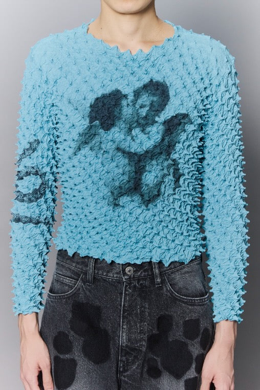 【最終値下げ】MASU SPIKY SWEATSHIRT(SAX) 48 MASU(エムエーエスユー)のSPIKY SWEATSHIRT SAXの通販｜PALETTE