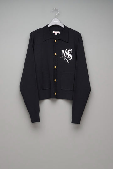 MASU  M.S. CREST CARDIGAN(BLACK)