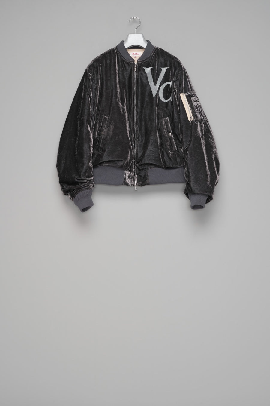 MASU(エムエーエスユー)のVC VELVET PUFFER BOMBER JACKET DUSTY BLACK