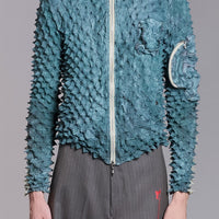 MASU(エムエーエスユー)のSPIKY FLIGHT JACKET SMOKE GREENの通販