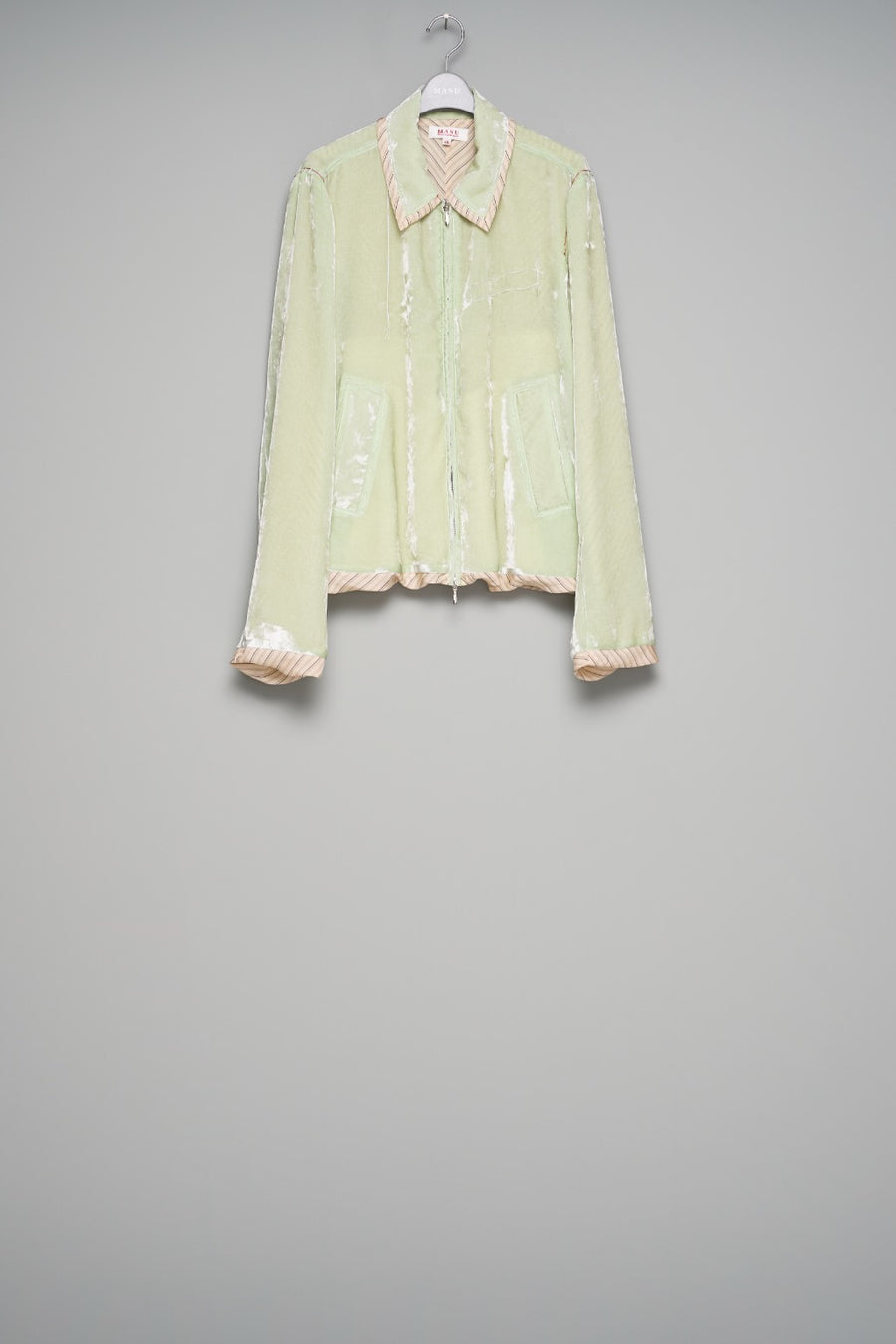MASU(エムエーエスユー)の2026ss UNEVEN VELVET JACKET MELONの通販