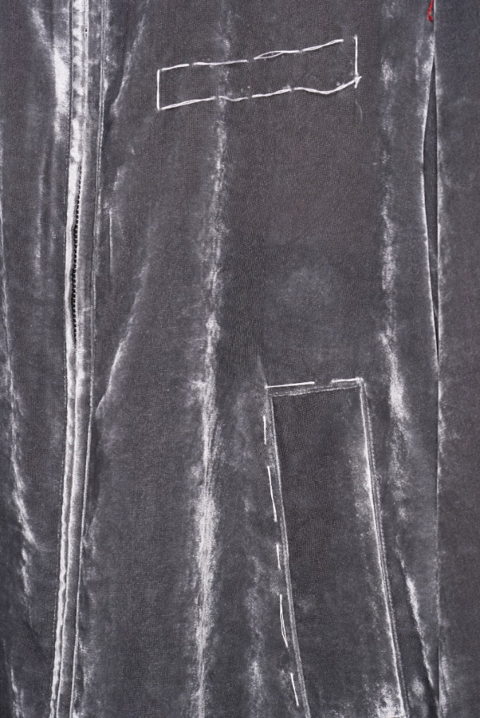 MASU(エムエーエスユー)の2026ss UNEVEN VELVET JACKET CHARCOALの通販