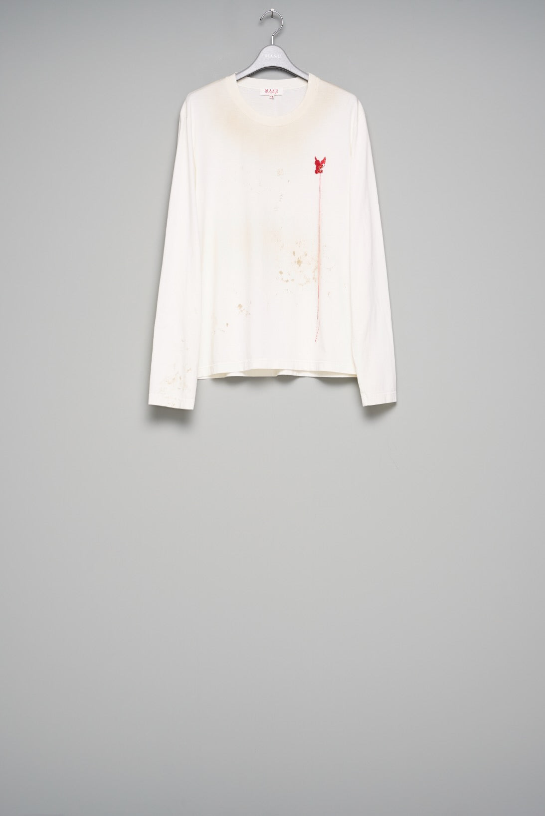 MASU(エムエーエスユー)のWASTED RED ANGEL LONG SLEEVE T-SHIRT WHITE