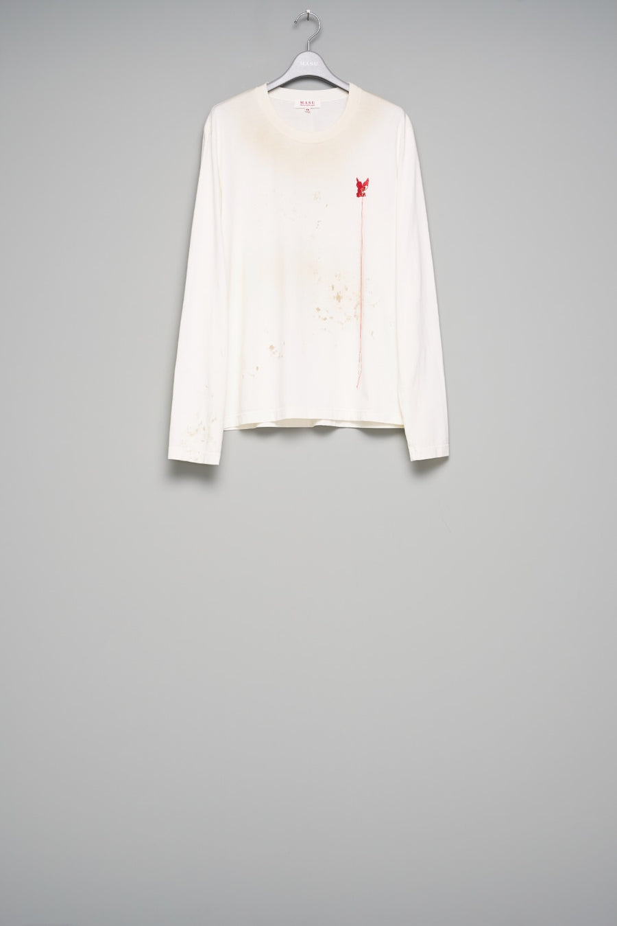 MASU(エムエーエスユー)のWASTED RED ANGEL LONG SLEEVE T-SHIRT WHITE