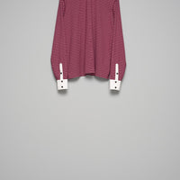 MASU(エムエーエスユー)のOPPOSITE STRIPE PULLOVER SHIRT WINE REDの