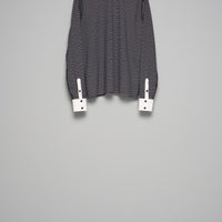 MASU(エムエーエスユー)のOPPOSITE STRIPE PULLOVER SHIRT BLACKの通販