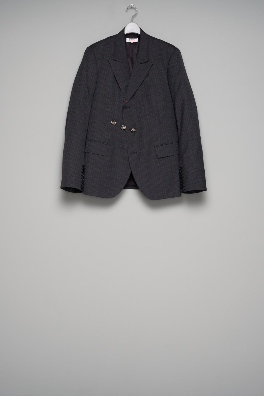 ジャケット・アウター MASU RED BAR TACK TAILORED JACKET MASU(エムエーエスユー)のRED BAR TACK TAILORED JACKET BLACKの通販
