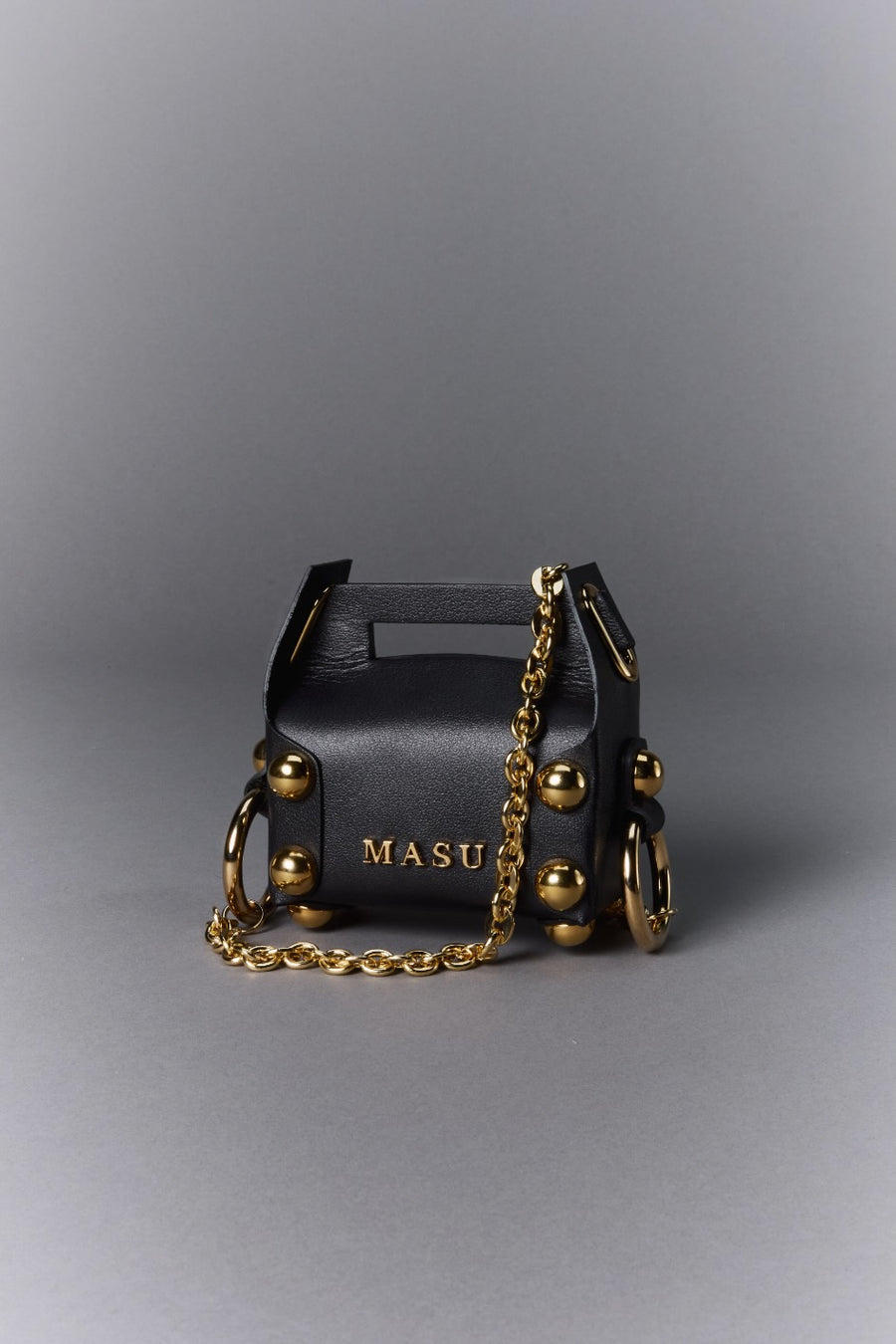 MASU(エムエーエスユー)のLEATHER CAKE BAG PETIT BLACK(バッグ)の通販
